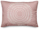 Centered Pink Boho Circle 20x14 Spun Poly Pillow