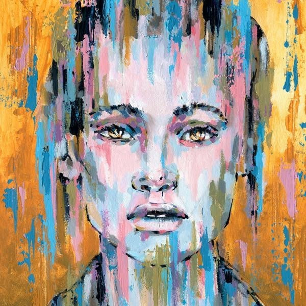 "Through the Rain" Painting Print on Wrapped Canvas, 32"x32"