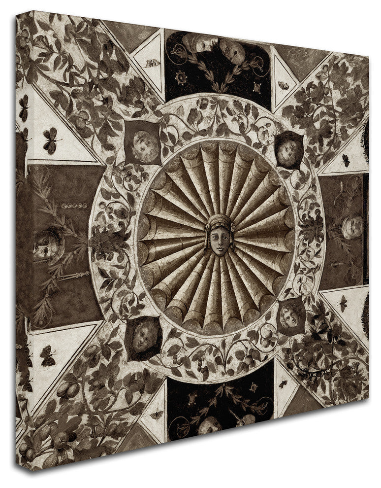 Alan Blaustein ''Giardini Italiano VII'' Canvas Art, 18x18