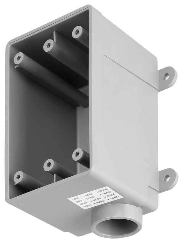 Impedance Matching 100W Rotary Weather-Resistant Outdoor Volume Control, Grey