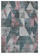 Machine Washable Indoor/Outdoor Chantille ACN1888 Teal 3' x 5' Rug