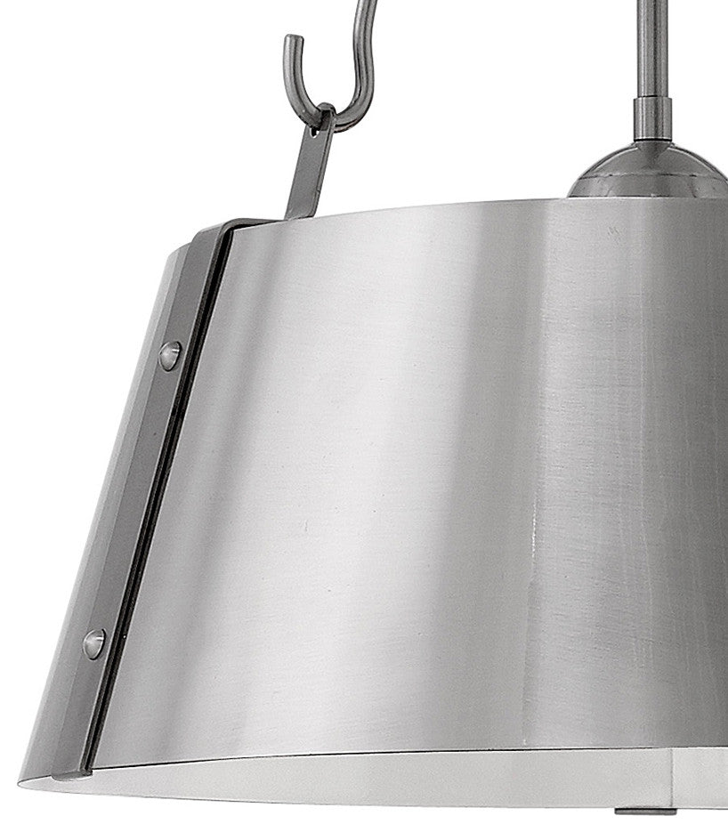 Hinkley Cartwright Large Drum Pendant, Polished Antique Nickel