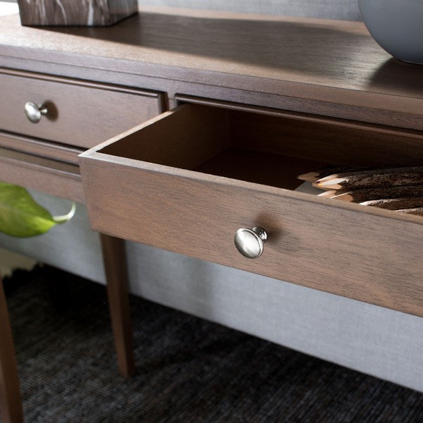 Safavieh Opal 2 Drawer Console Table, Brown
