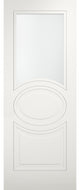 Slab Door Panel Opaque Glass / Mela 7012 Matte White / Finished Doors, 42" X 84"