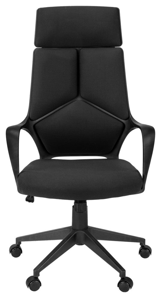 Office Chair Swivel Ergonomic Armrests Computer Desk Work Metal Black
