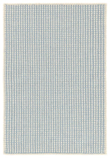 Dash & Albert Pixel Sky Woven Sisal/Wool Rug, Blue, Runner-2'6" x 8'