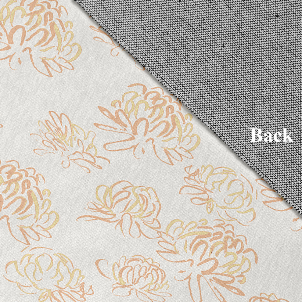 Tumbly Blossom Rug, Yellow, 5'x7'