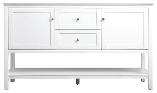 60" Single Bathroom Vanity, White