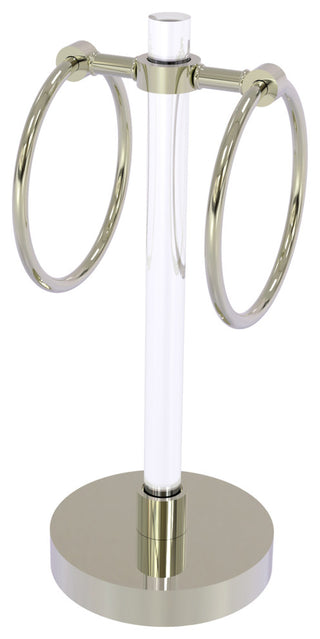 Clearview Vanity Guest Towel Ring, Polished Nickel