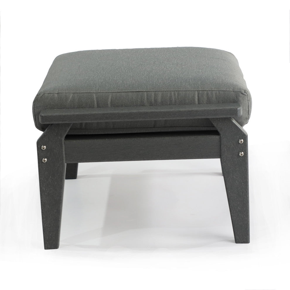 Aspen Ottoman, Cushion, Gray