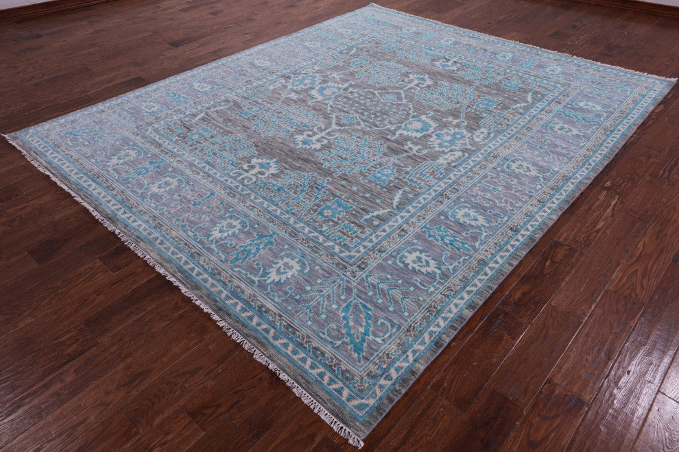 Turkish Oushak Handmade Wool Rug 8' 1" X 10' 0" - Q15864