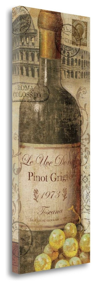 "European Wines I" By Veronique Charron, Giclee Print on Gallery Wrap Canvas