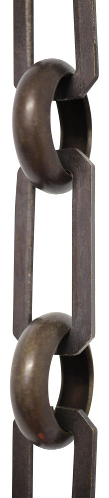 RCH Hardware Brass Rectangle Chandelier Chain, Various Finishes, Bronze, U40