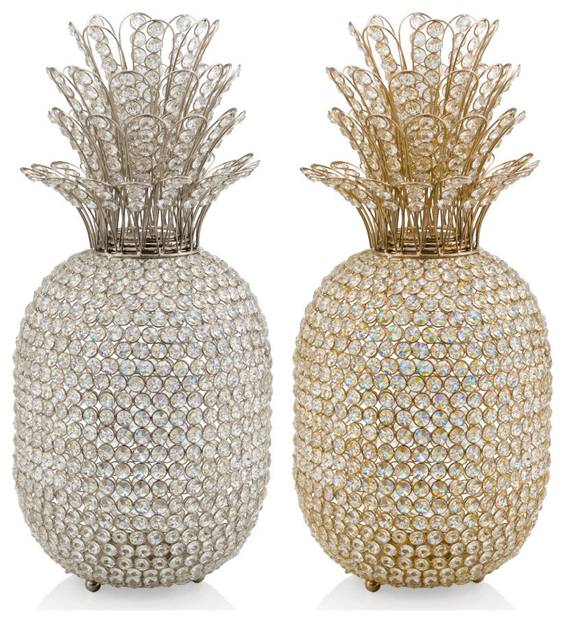 Pina XL Cristal Silver Pineapple