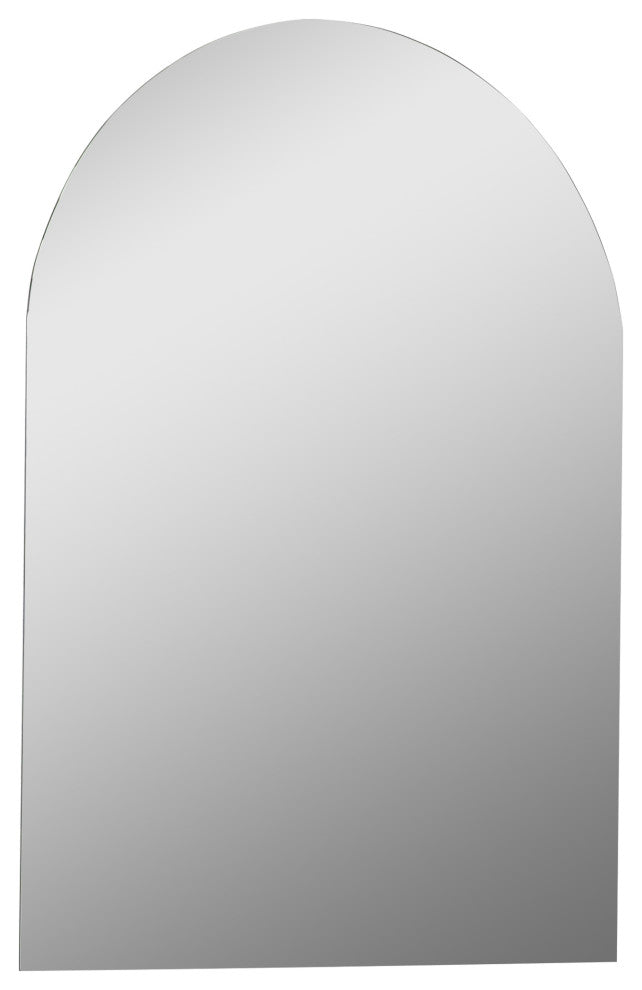 Rita 21 in. W x 28 in. H Arch Polished Frameless Bathroom Vanity Wall Mirror