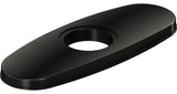 LK135BK Elkay 3-Hole Bar Faucet Deck Plate/Escutcheon, Black Stainless (BK)