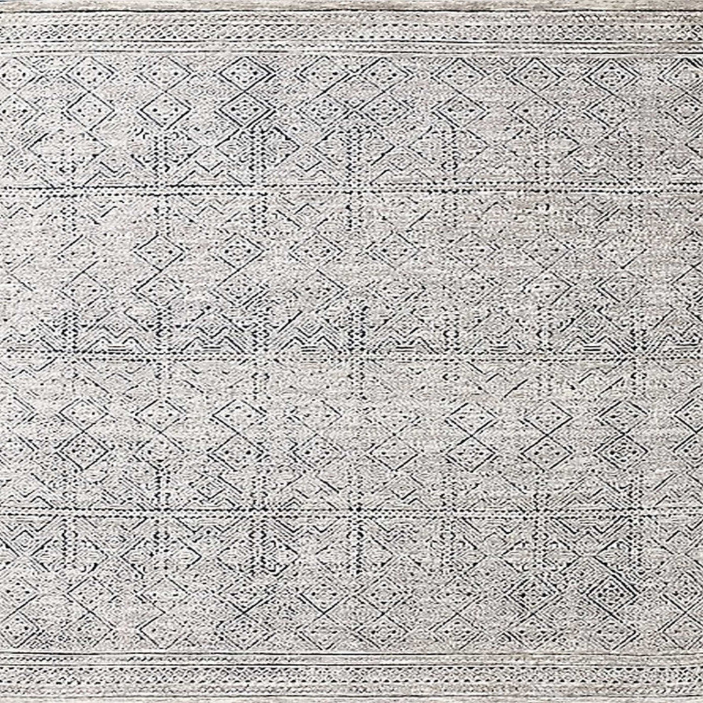 Ahgly Company Indoor Square Mid-Century Modern Area Rugs, 3' Square