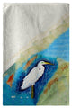 Betsy Drake Great Egret Rt Beach Towel