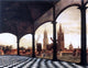 Daniel Vosmaer A View of Delft through an Imaginary Loggia Wall Decal