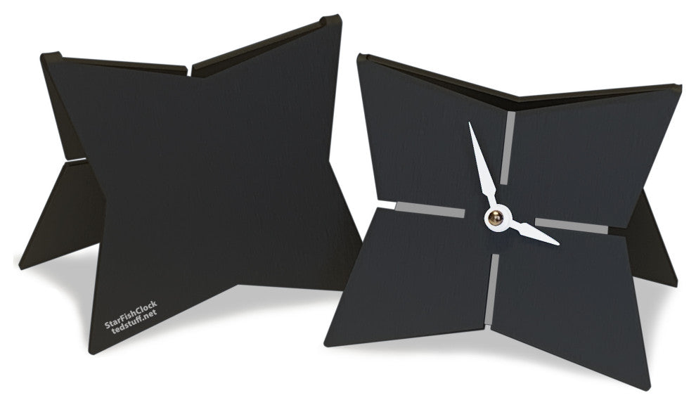The StarFish Clock in Black