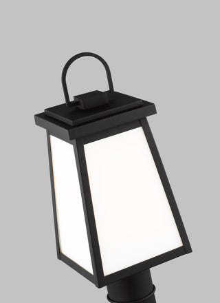 Founders One Light Outdoor Post Lantern, Black