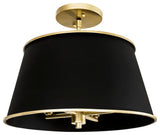 Varaluz 364S04 Coco 4 Light 16"W Semi-Flush Ceiling Fixture - Matte Black /