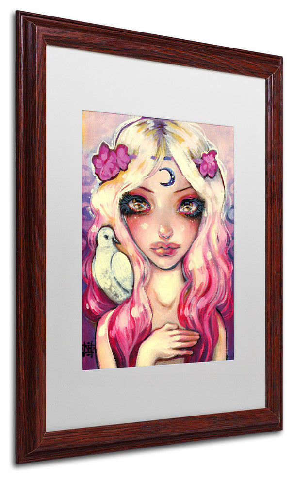 Natasha Wescoat 'Moon Child' Art, Wood Frame, White Mat, 16x20