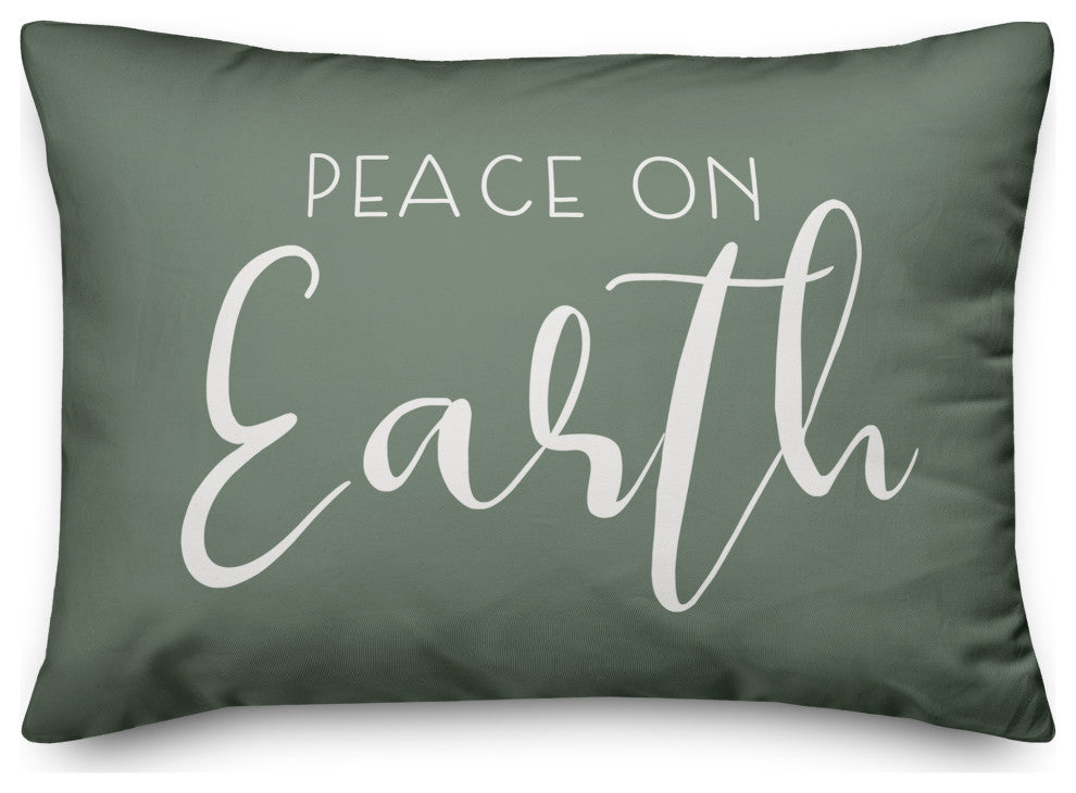 Peace on Earth 14x20 Spun Poly Pillow