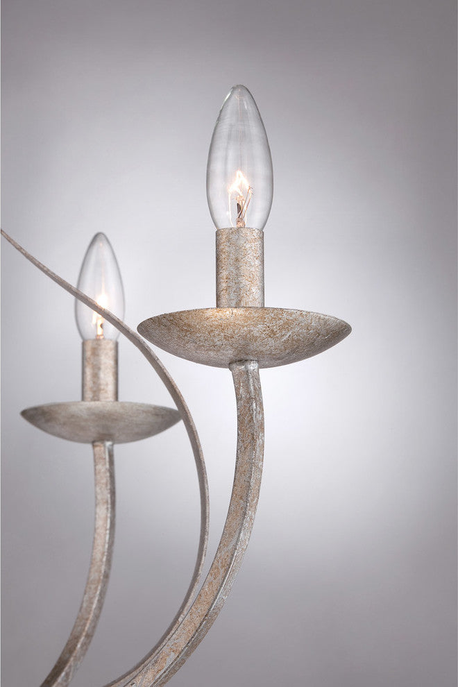 Quoizel SER5004IF Four Light Chandelier Serenity Italian Fresco