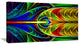 Colorful Stained Glass Texture, Abstract Wall Art Canvas, 32x16