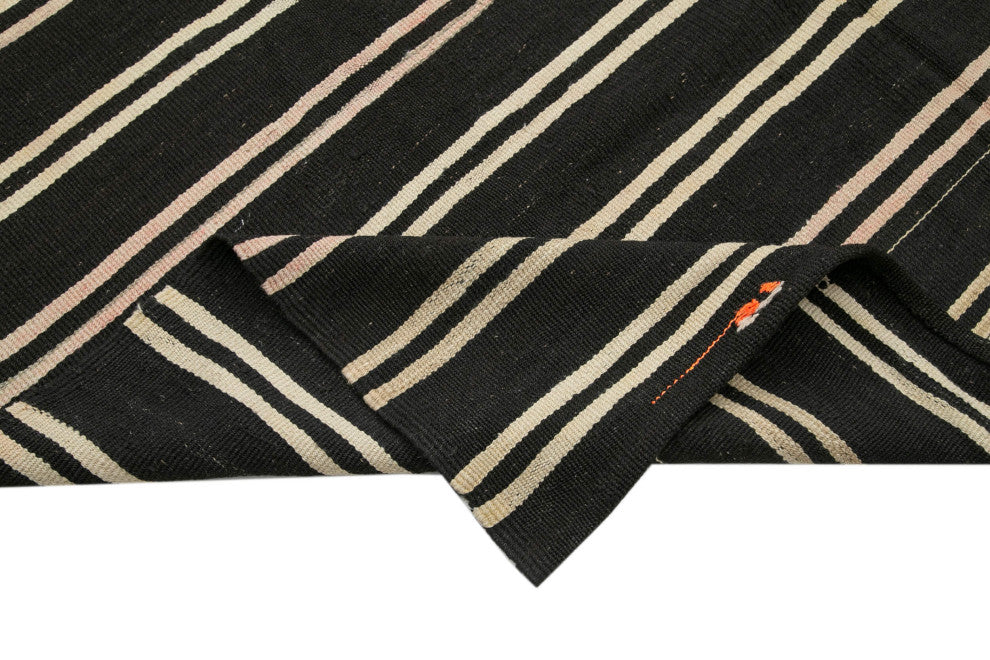 Rug N Carpet - Handmade Oriental 6' 8'' x 11' 2'' Vintage Goat Hair Kilim Rug