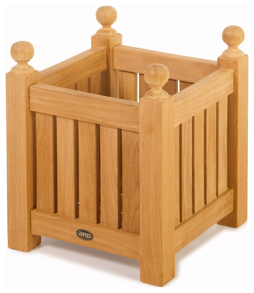Teak Garden Planter Box 14" (35 cm)