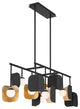 Cornice 10L 45" Gold-Black White Chandelier