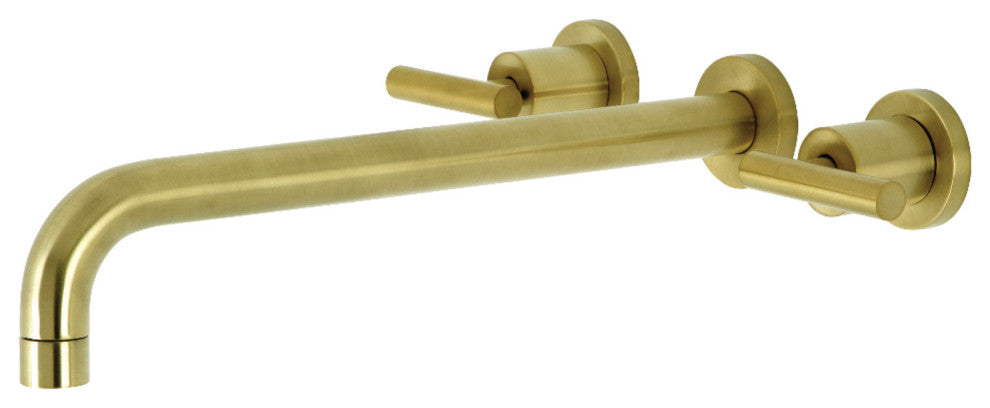 KS8047CML Wall Mount Tub Faucet, Brushed Brass