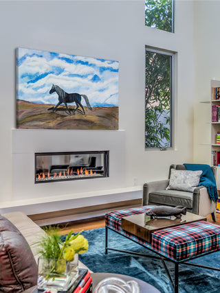 "Solocoal" Painting Print on Wrapped Canvas, 18"x12"