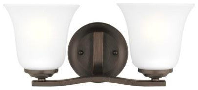 Sea Gull Emmons 2-Light Bath Vanity Bronze