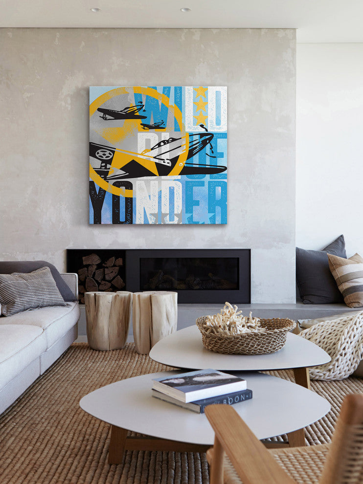 Marmont Hill, "Wild Blue Yonder Planes" by Rick Martin on Wrapped Canvas, 32x32