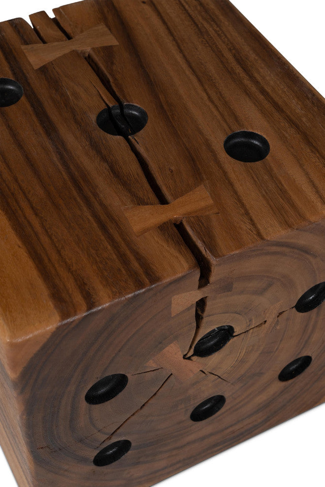 Naturals Dice End Table Natural