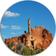 Kodachrome State Park Usa, Modern Landscape Round Metal Wall Art, 23"