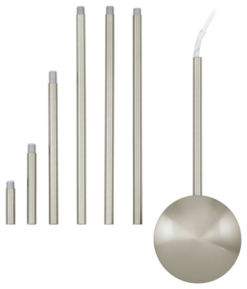 Electrical Box Extension w/ Chrome Finish, Matte Nickel