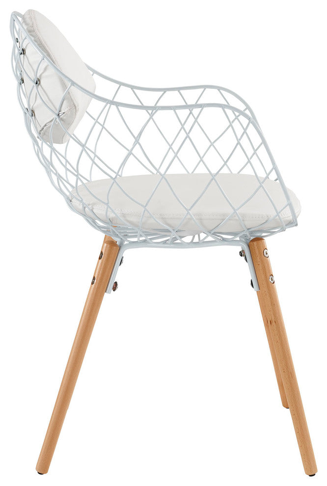 Modern Contemporary Kitchen Dining Chair White