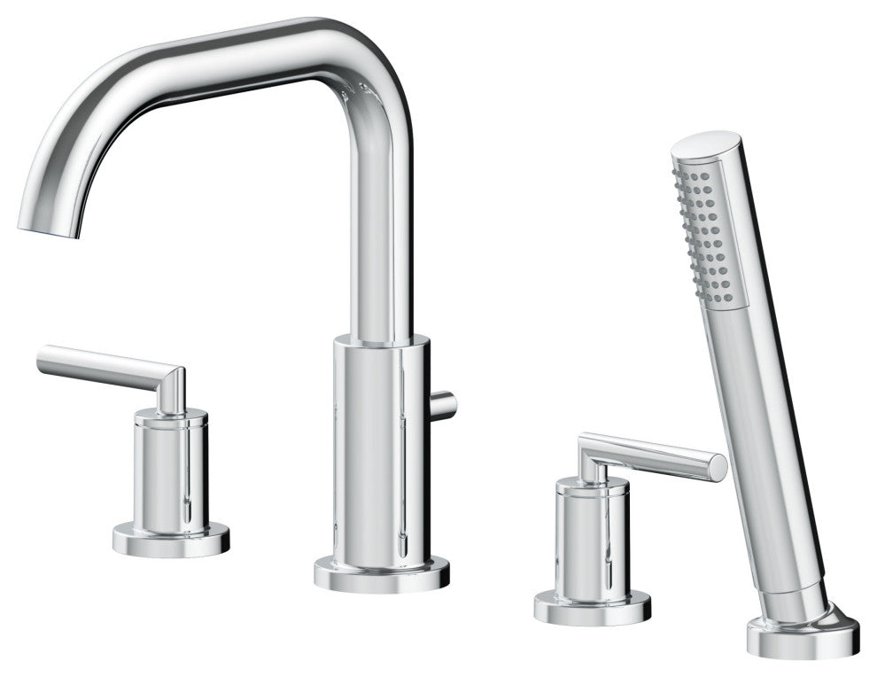 Jacuzzi RC95 Contento Deck Mounted Roman Tub Filler - Chrome