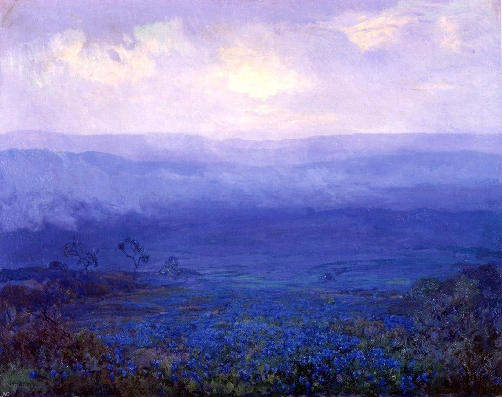 Julian Onderdonk Bluebonnets in Texas, 20"x25" Wall Decal Print
