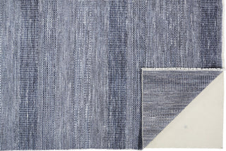 Weave & Wander Caldecott Navy/Silver 9'6"x13'6" Hand Knotted Area Rug