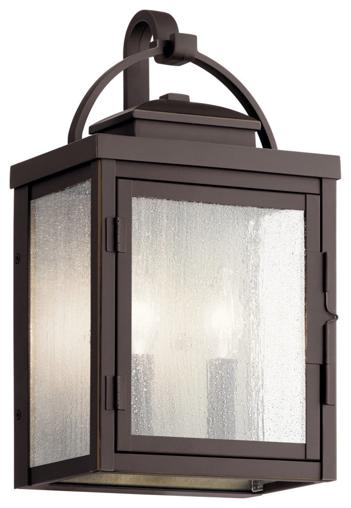 Kichler 59011RZ Two Light Outdoor Wall Mount, Rubbed Bronze Finish