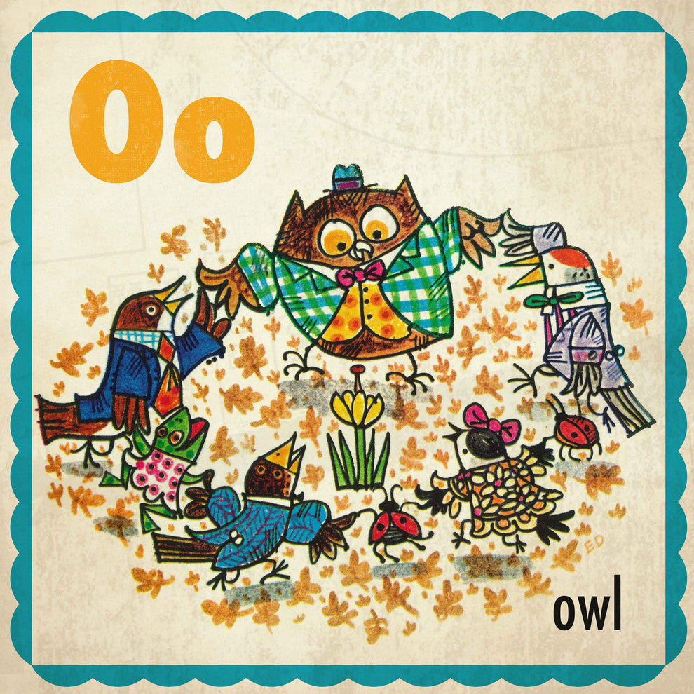 "Owl" Painting Print on Canvas by Curtis