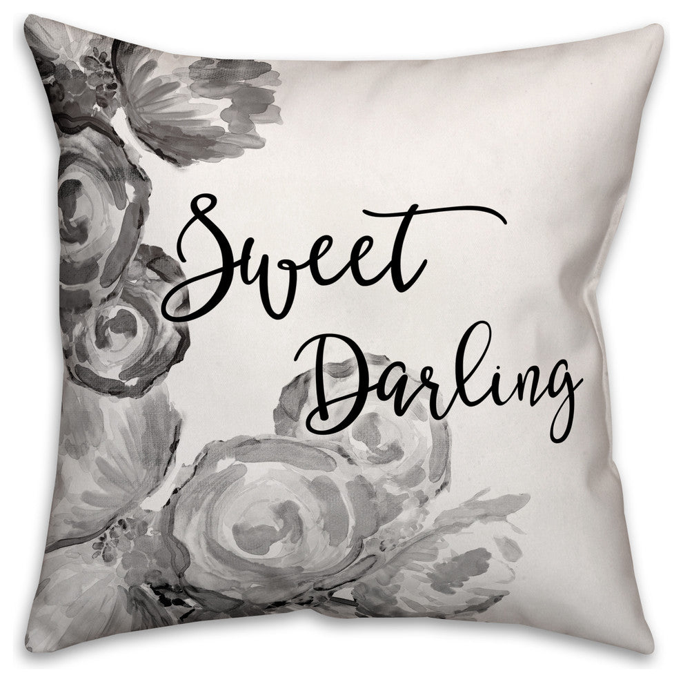 Sweet Darling 18x18 Throw Pillow