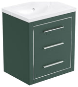 Sherwood 24" Single Vanity Set, Olive, Chrome Trim, Floating Only