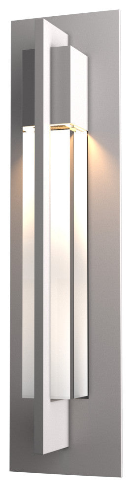 Axis Outdoor Sconce, Coastal Burnished Steel Finish - Clear Glass