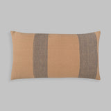 Modern Simplicity Brown Pin-Striped Lumbar Pillow, Blue